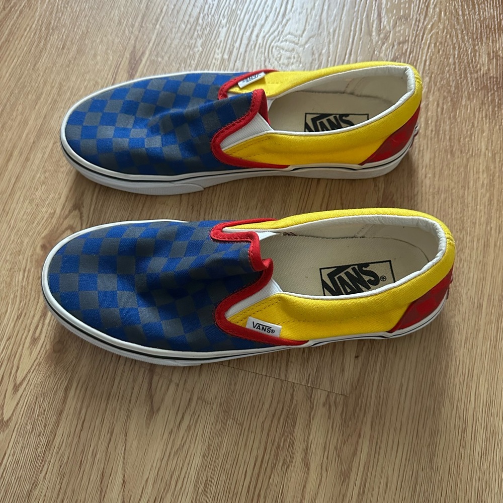 Vans Slip-On Shoes - Blue and Yellow - Picture 3 of 4